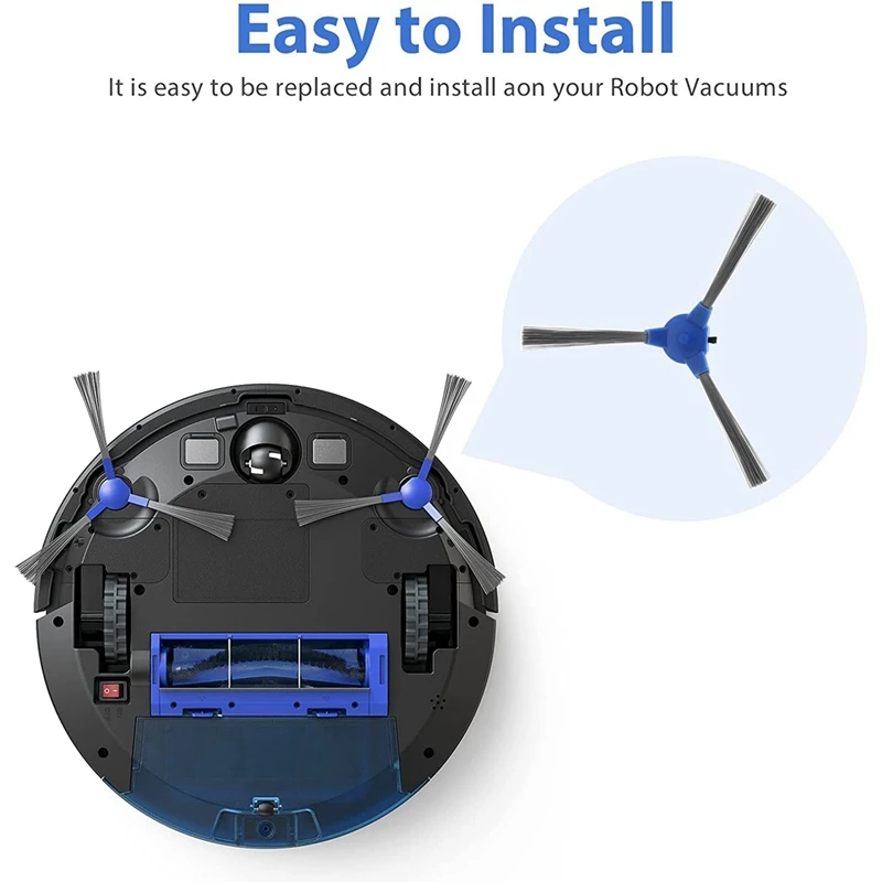 Suku Cadang Pengganti Biru Aksesori Penyedot Debu Sikat Rol untuk Eufy Robovac 11S,Robovac 15T, Robovac 30, Robovac 30C