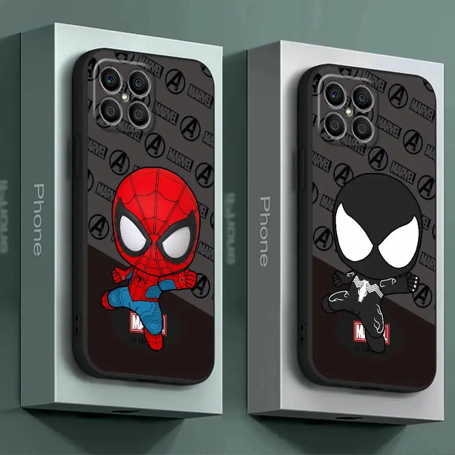 Marvel Cute Spider Man Venom Phone Case for Honor 90 Pro 8X X8 X9a X8a 70 X6a X6 Magic5 Lite X7 Magic5 Back TPU Soft Cover