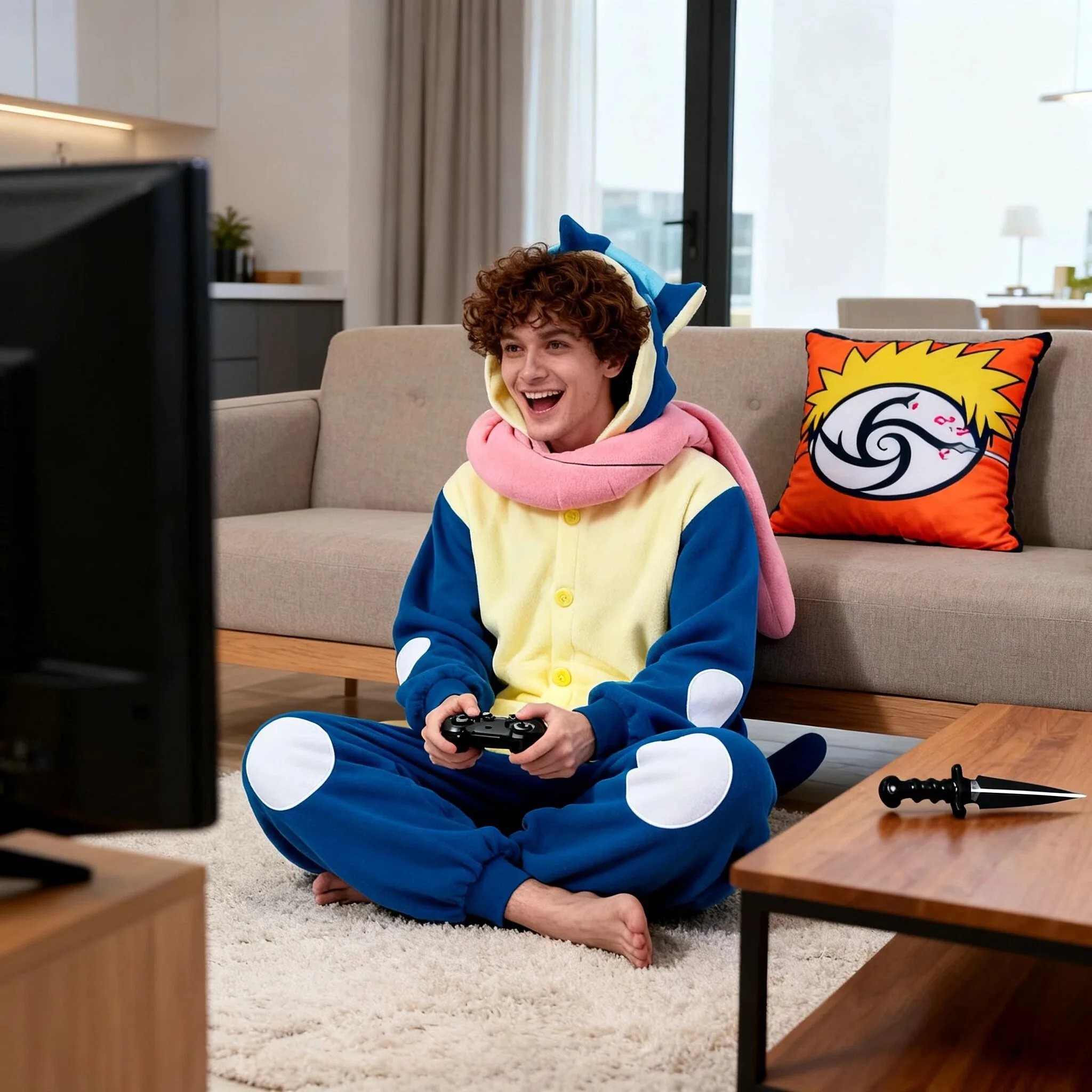 

Pokemon Greninja Onesie Pajamas, Adult Cosplay Costume for Halloween Party, Anime Role Play Jumpsuit, Ninja Frog Character Outfi