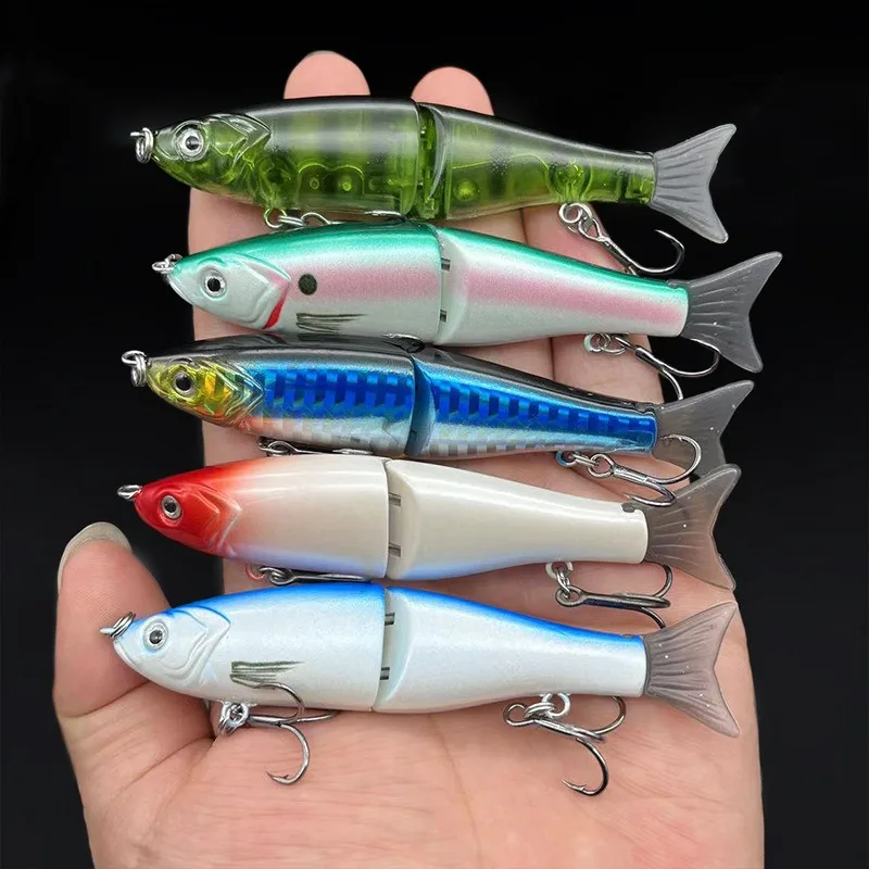 

Glide Bait Fishing Lures 10.5g 95mm Multi Jointed Swimbait Sinking Wobblers Artificial Hard Bait Pike Lure Bass Fishing Tackle