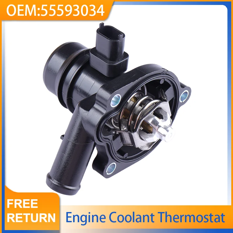 

Coolant Thermostat Housing Assembly Replacement 55593034 55579010 For Chevrolet Cruze 2011-2015 Sonic 2012-2020 Trax 2013-2021