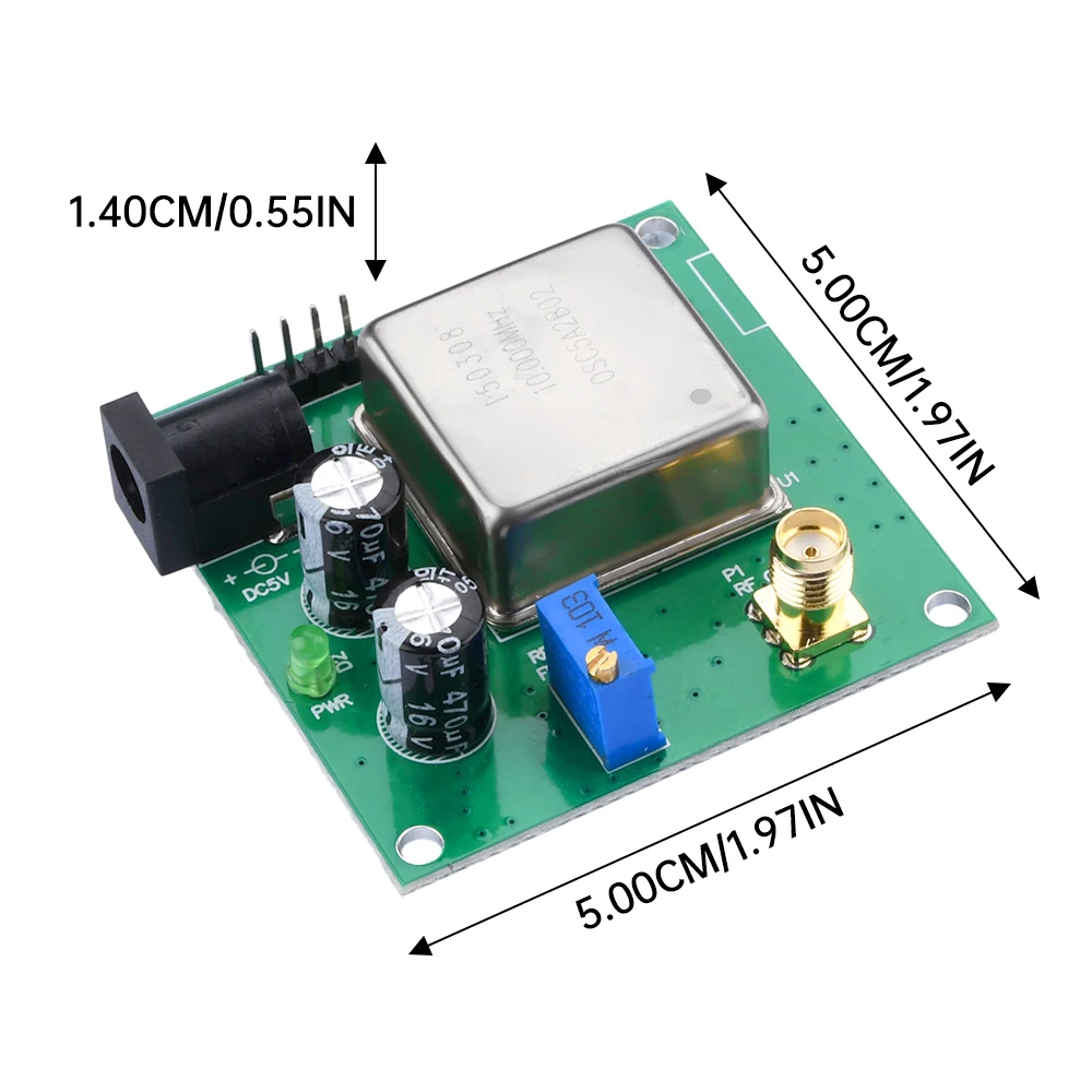 OCXO-10M-2525 10MHz Frequency OCXO Board Constant Temperature Crystal Oscillator Sine Wave Output 10MHz/13DBM