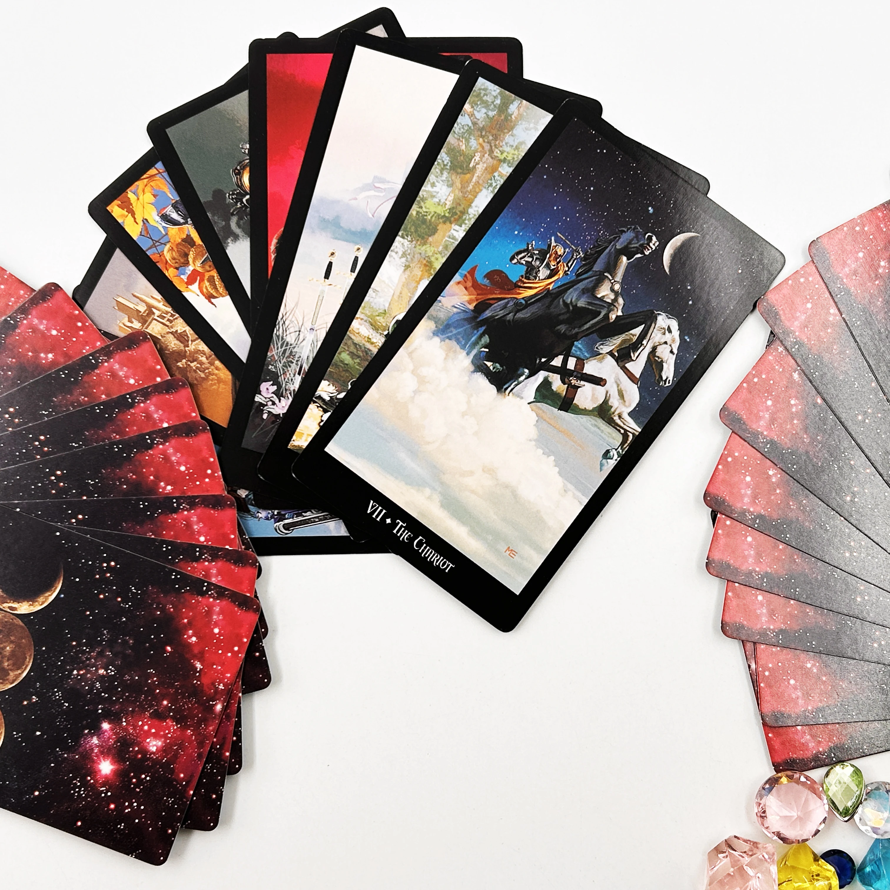 

Witches tarot cards deck for beginners , Vintage tarot cards with book for beginners , Pretty oracle cards deck