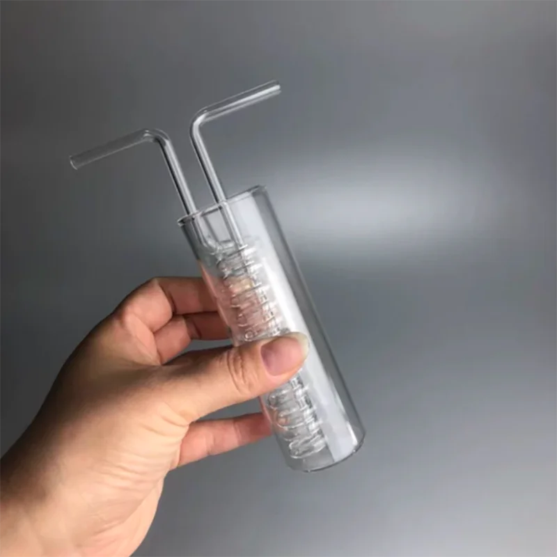 Tube de refroidissement en forme de serpent, diamètre 40, refroidissement par serpent, verre résistant aux hautes températures 30x120MM