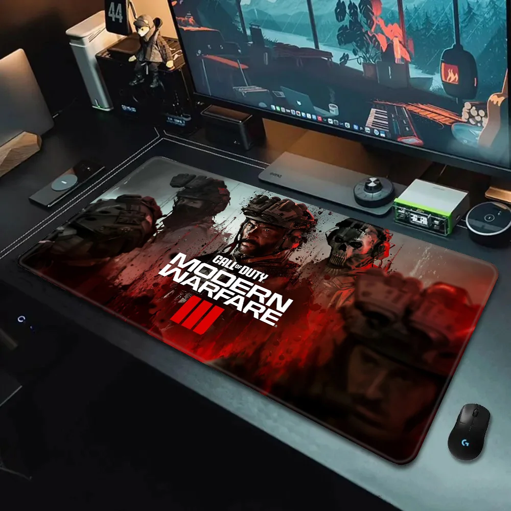 Call of Duty M-Modern W-Warfare Mousepad HD Printing Computer Gamers Locking Non-slip Mouse Pad XXL90x40cm Keyboard PC Desk Pad