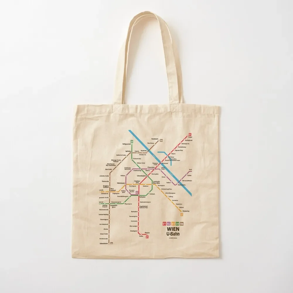 

WIEN U-Bahn Map Tote Bag custom tote canvas