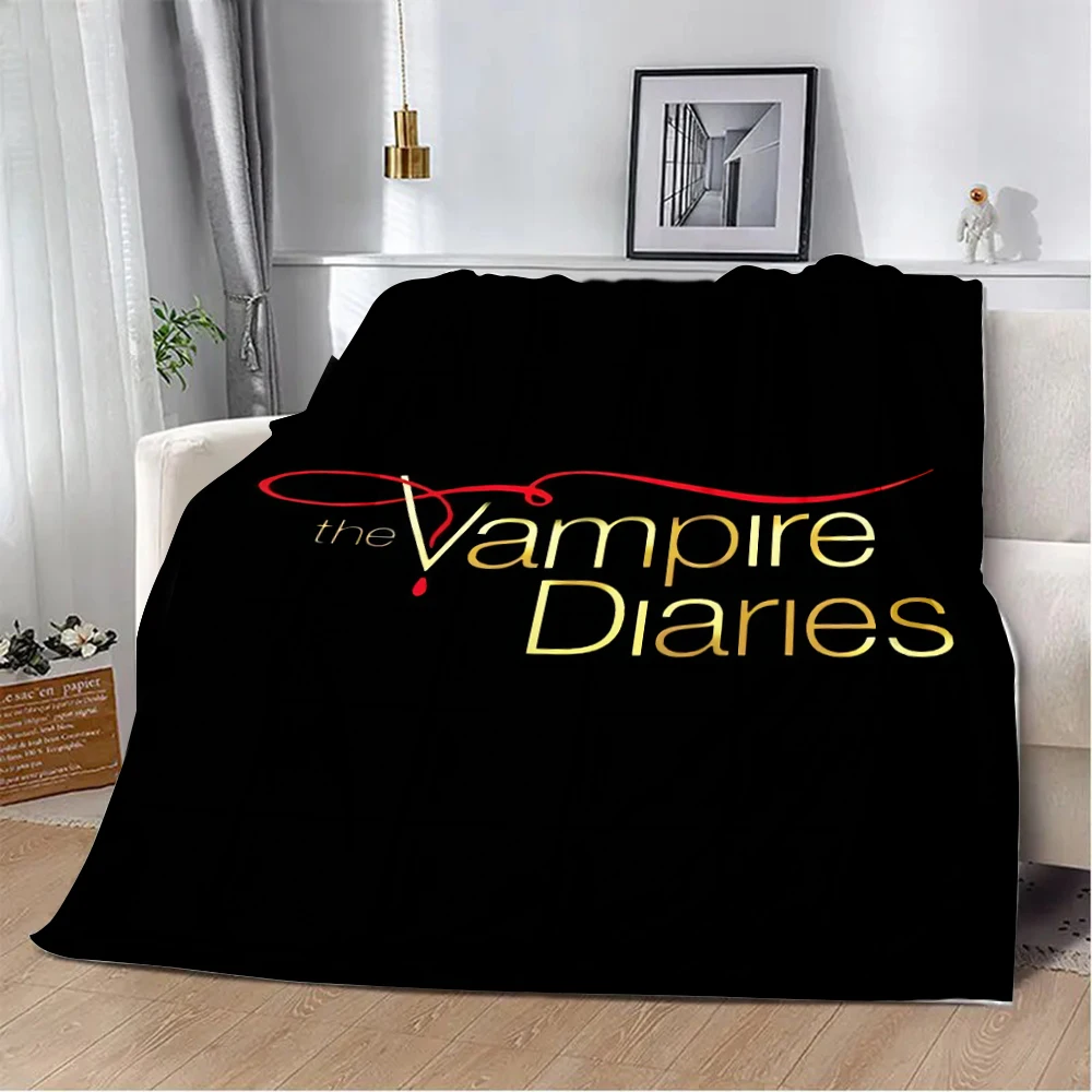 The Vampire Diaries Damon salvatore Printed Blanket Picnic Blankets Warm Soft and Comfortable Blanket Home Travel Birthday Gift