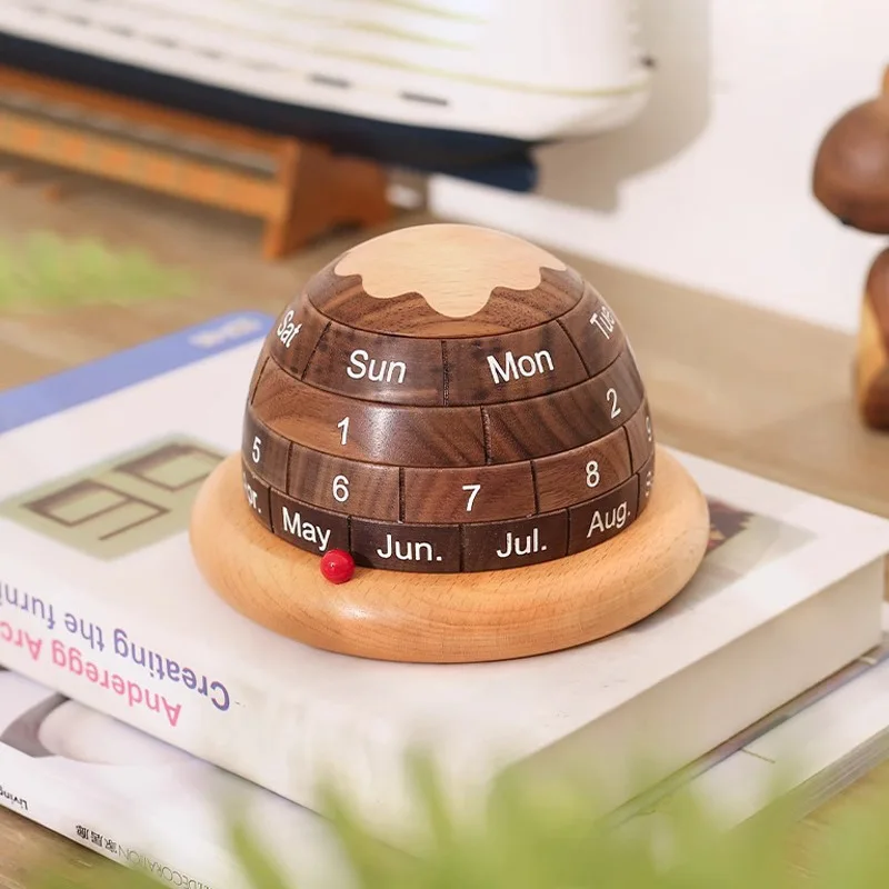 Perpetual calendar ornament office desktop decoration desk calendar rotating calendar
