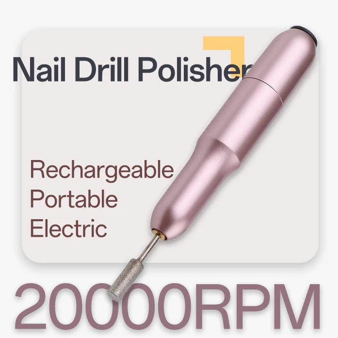 20000 RPM Electric Nail Drill Portable Manicure Machine Mill Cutter Set for Manicure Nail Tips Nail Pedicure File