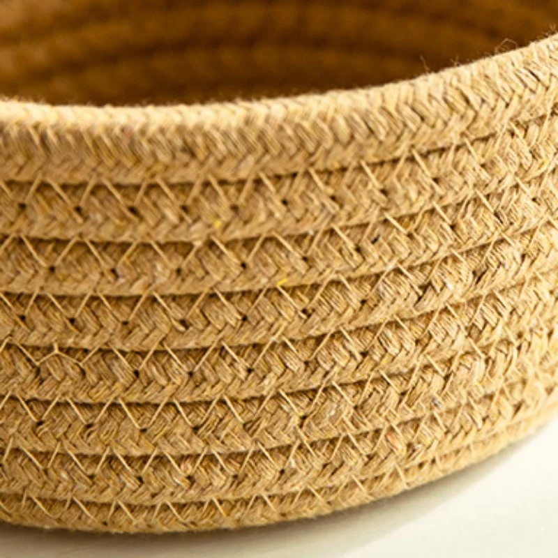 Cotton Thread Environmentally Friendly Sundries Woven Storage Basket Cosmetics Jewelry Desktop Storaging