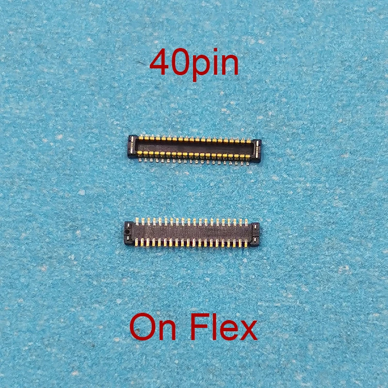 2Pcs 40Pin LCD Display Screen FPC Connector On Board For Motorola Moto E7/G7 Plus XT1965 XT2081/G4/G9/Play/Power XT2083 XT2091