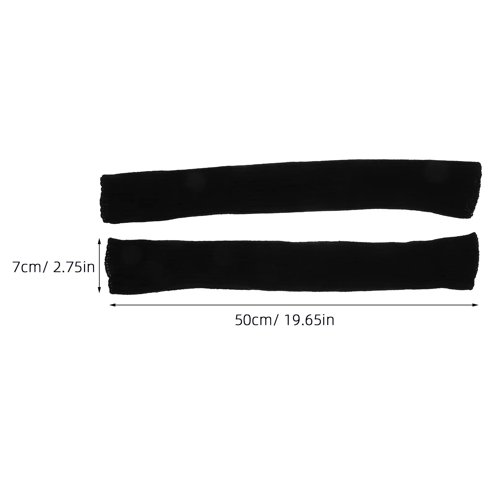 1Pair Long Fingerless Gloves Warm Arm Warmers Knitted High Elasticity Thumb Hole Winter Gloves Women Fingerless Mittens