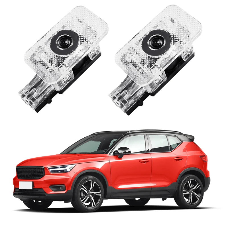 2Pcs LED Car Door Welcome Projector Lamp Ghost Shadow Lamp Decorative Accessories For Volvo XC40 XC60 XC90 V60 V40 S90 S80 S60