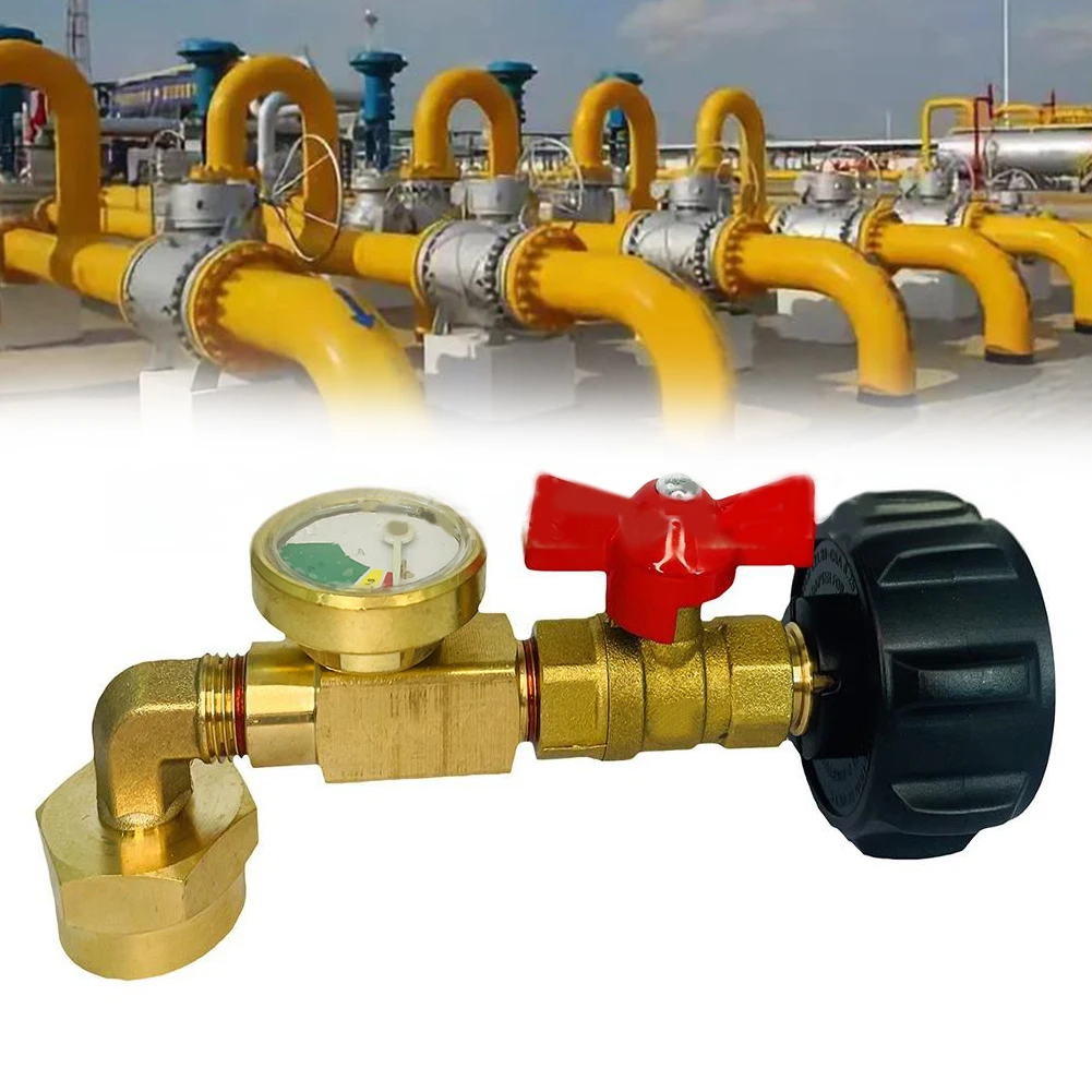 

Адаптер для пропанового газа, адаптер для заправки газа, для кемпинга на открытом воздухе, хорошая герметизация, высококачественные материалы, быстрая проверка газового баллона