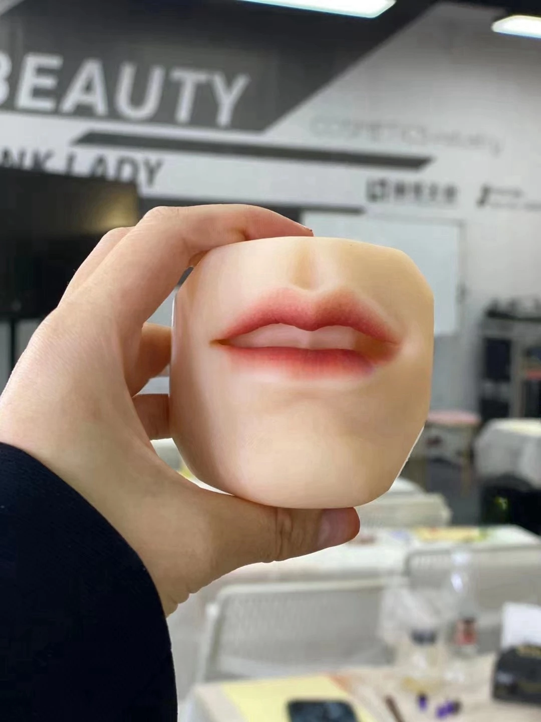 Lips Microblading lip blush Training Model Botox Injection Silicone False Lip Model for Education Display