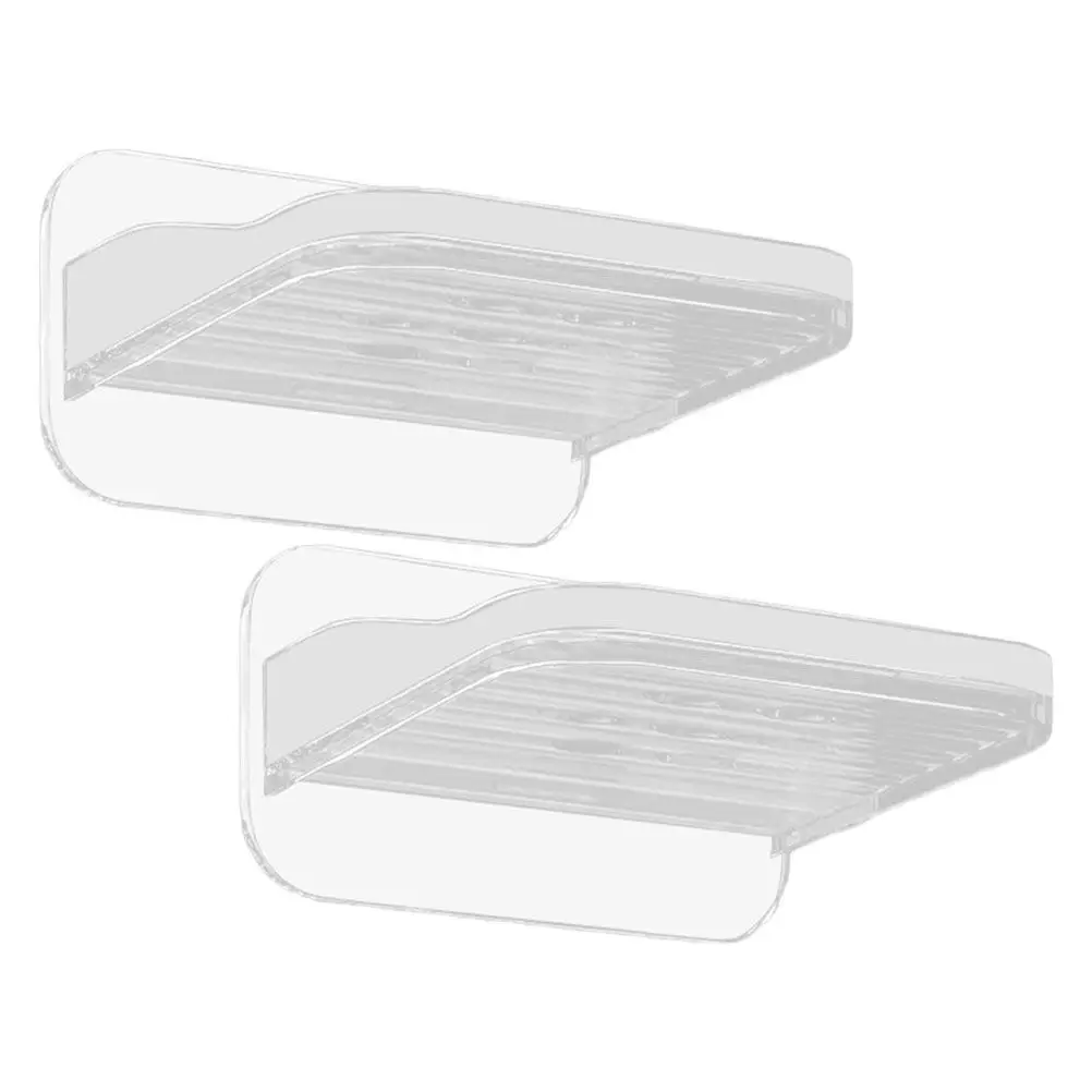 2Pcs No Drill Camera Wall Mount Shelf Plastic Floating Holder for Entryway Living Room Router Small Devices Organizer