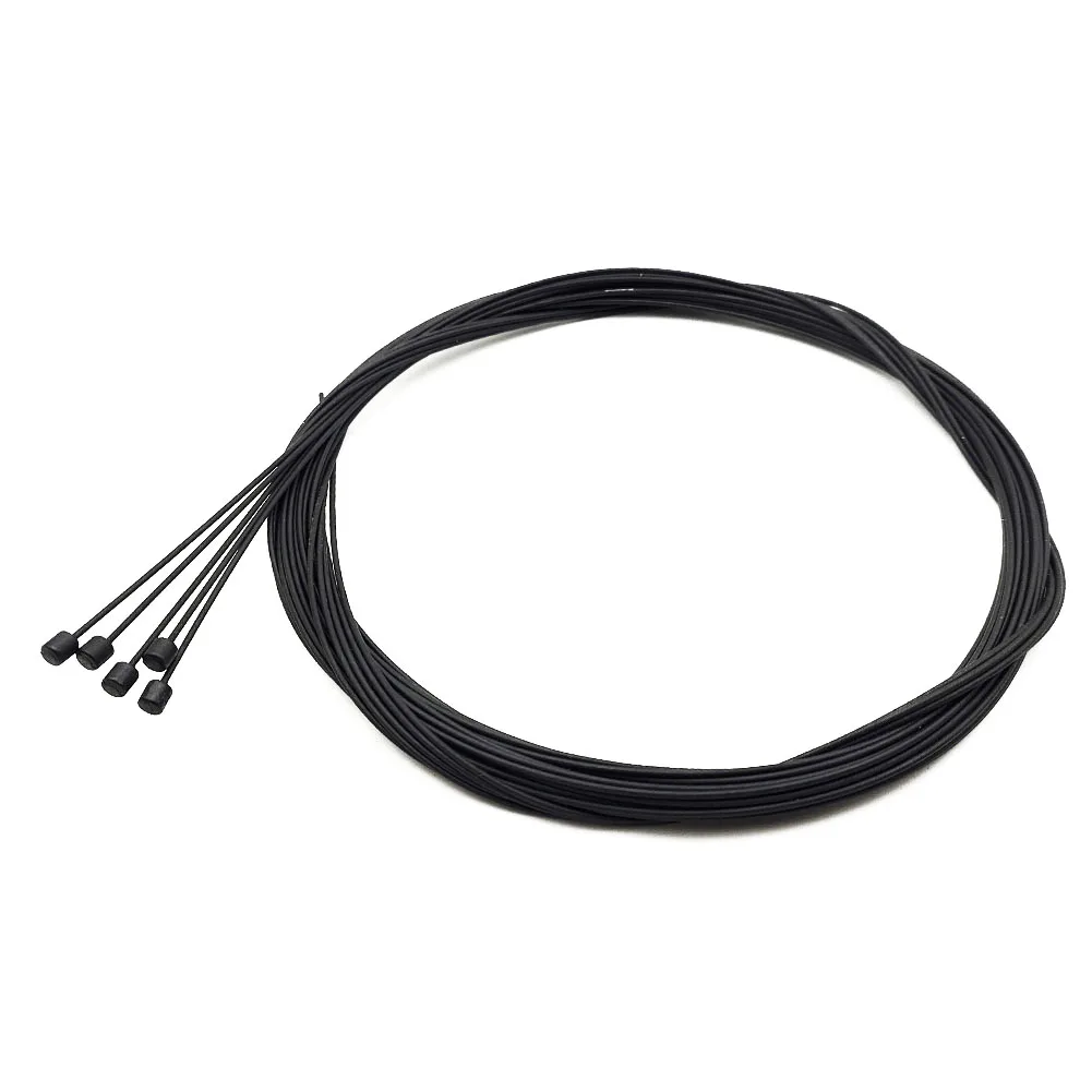 

Комплект сменных тросов переключения передач велосипеда с пятью деталями каждый измерительный двухточечный, один метр, изготовленный из материала PTFE