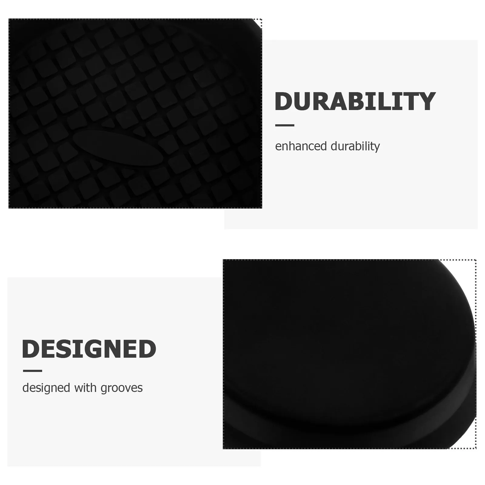 

4pcs Anti-Slip Car Cup Coasters Silicone Drink Holder Pads For Vehicle Interior Black Automotive Accessories Truck