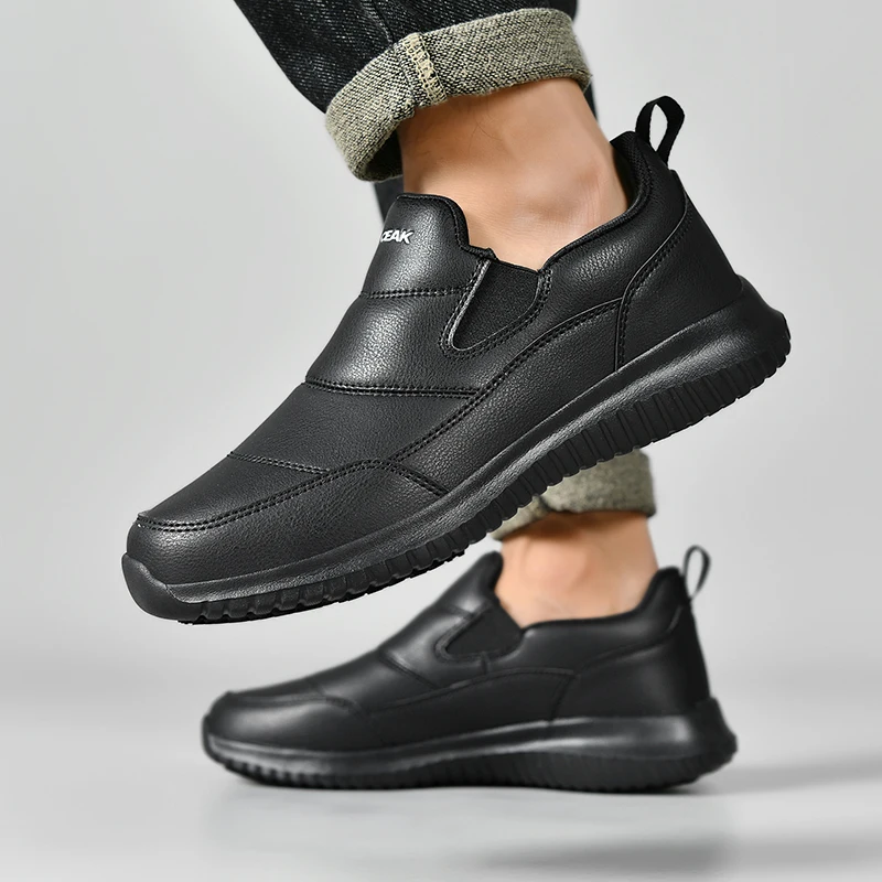 Kochschuhe für alle Jahreszeiten, rutschfest, wasserdicht, ölbeständig, für Hotelküchen, Arbeitschuhe, leichte, atmungsaktive Outdoor-Sneaker für Herren. – Detail 15