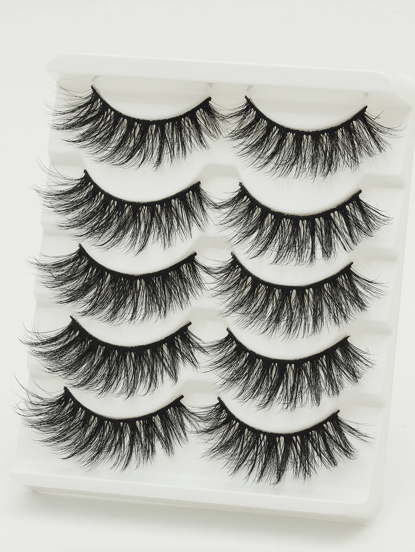 5 pares de cílios postiços naturais fofos e macios 3d vison cílios artesanais de volume longo maquiagem popular ferramentas de beleza
