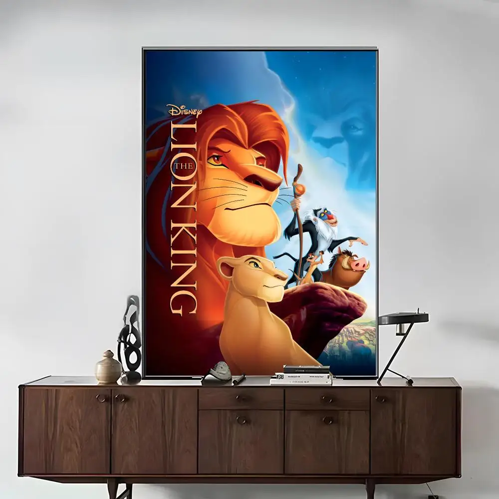 Cartoon The L-Lion K-King Poster Poster Artistic Stylish Wall Art For Home Office Bathroom‌ Decor Living