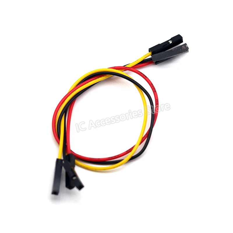 30pcs 2.54mm DuPont cable, 20cm/30cm long, female to female, test/rehearsal cable, single double-ended 1P red/black/yellow