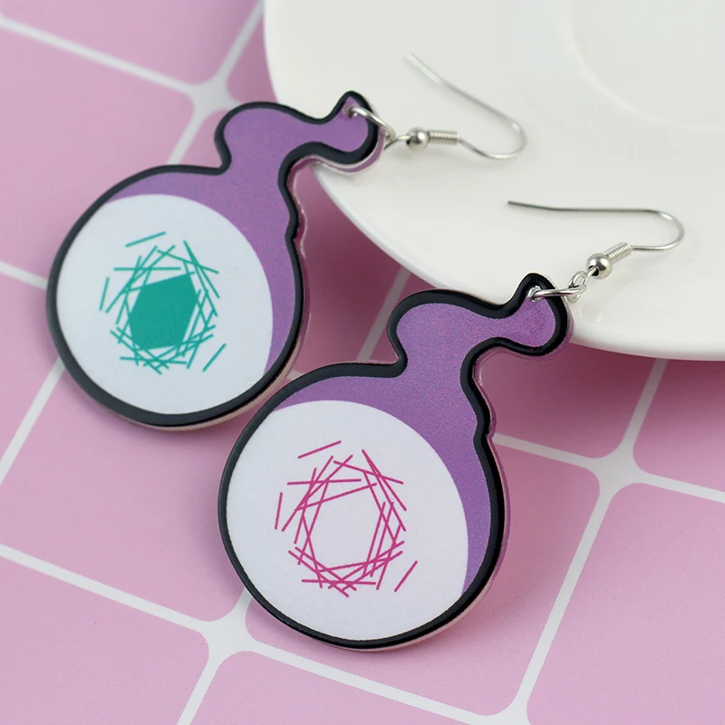 Anime Toilet-Bound Hanako Kun Earrings for Women Men Cosplay Yugi Amane Earring Ear Stud Costume Accessories