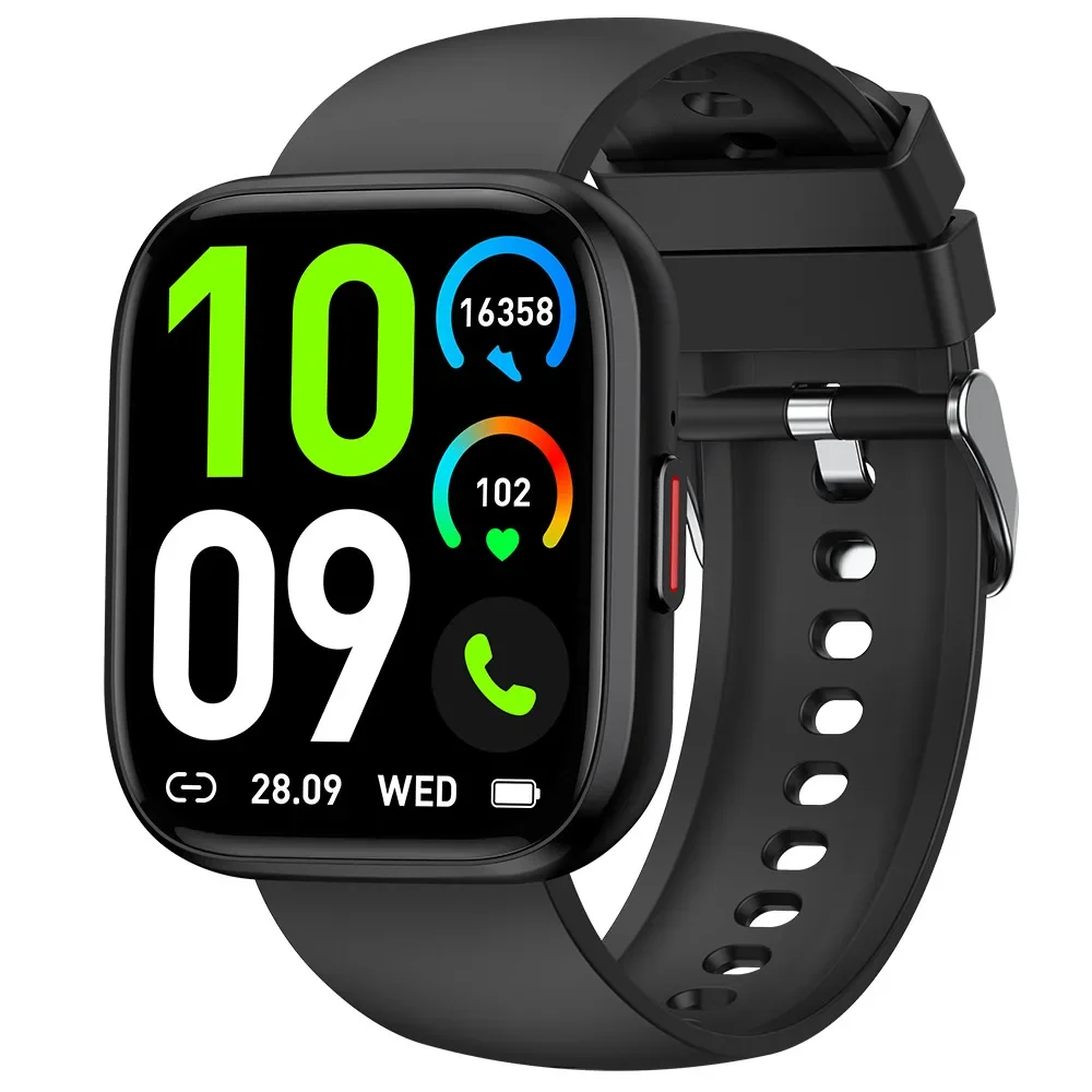 Montre intelligente P114 pour adultes, appel Bluetooth, fréquence cardiaque, oxygène sanguin, exercice, tension artérielle, détection de santé