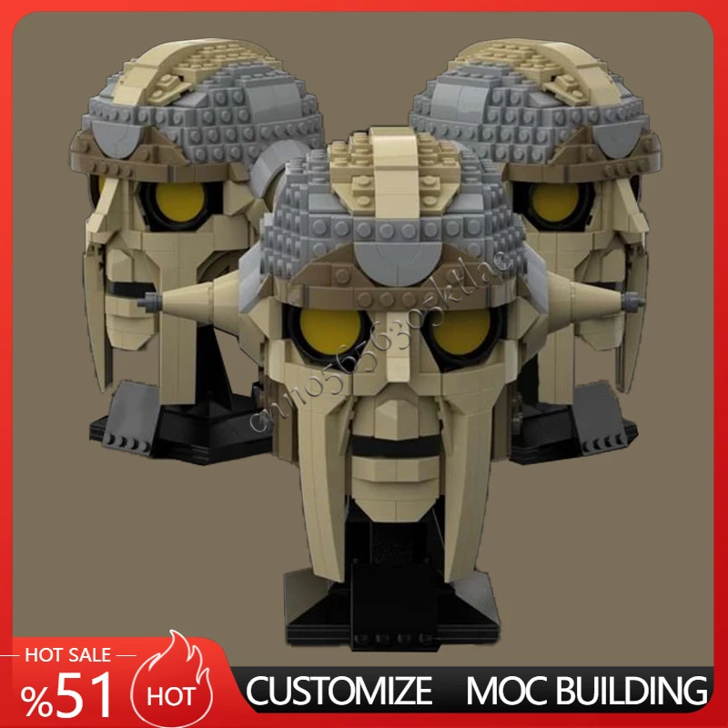 

635 шт., шлем Star Plan MOC, изготовленная на заказ коллекционная модель серии Huyang, модуль MOC, строительный блок, архитектура, образовательная сборка, игрушка