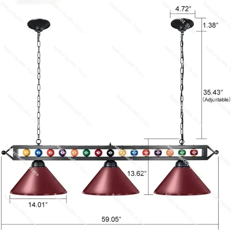 

Металлическая подвесная Черная Металлическая лампа с 4 плакированными железом подвесными лампами для стола, освещение для бильярдного стола, 7 дюймов, 9 дюймов, 14 дюймов, 85-265 в, светодиодная Подвесная лампа