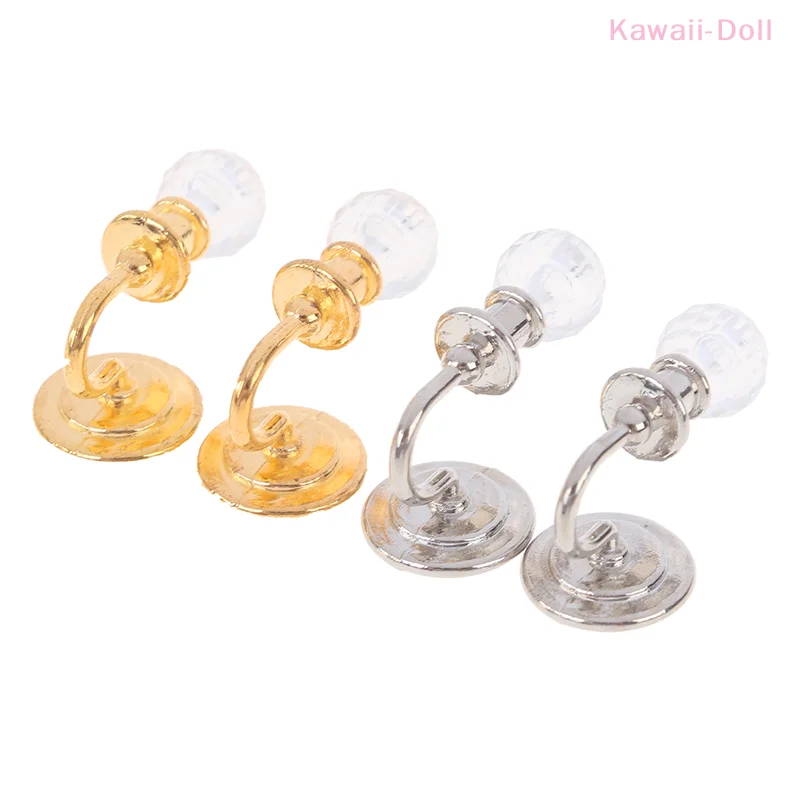 

1Pair Miniature Crystal Wall Light Lamp Model 1:12 Dollhouse Decor