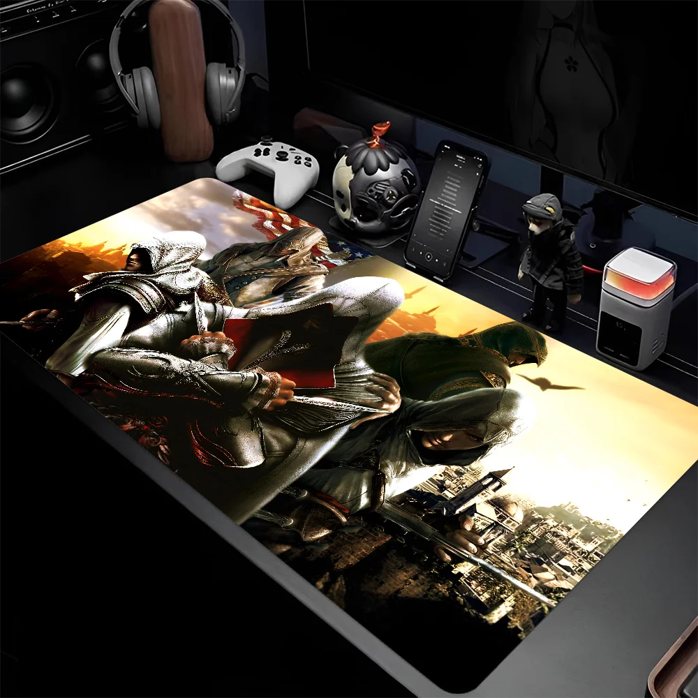 Game A-Assassins Creedes Mousepad Large Gaming Mouse Pad LockEdge Thickened Computer Keyboard Table Desk Mat