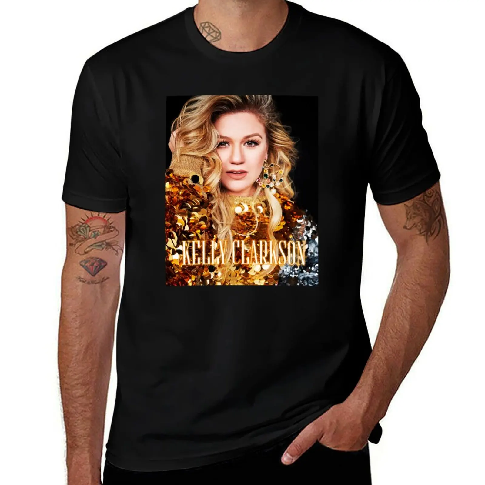 Kelly Clarkson T-Shirt t shirts for man cotton printed t shirts for man man t shirt summer T-Shirt
