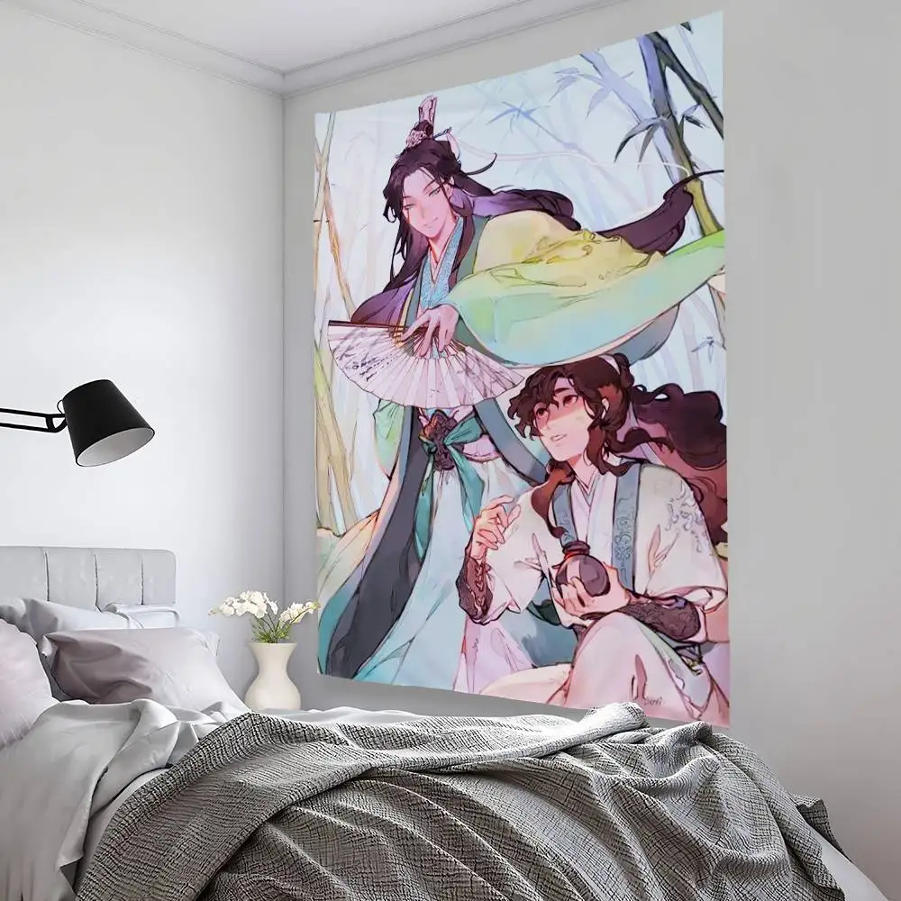 Scum Villains Self-Saving System Tapestry Bedroom Living Bar Garden Outdoor Microfiber festival Decoration Background Art Banner
