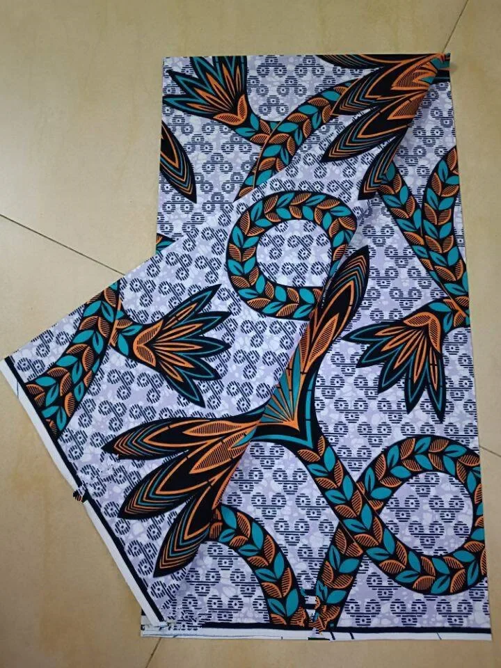 Classical hollandia Original Real African Wax Fabric From Holland Ankara Block Prints Pagne Africa Dress 100% Cotton 6 yards