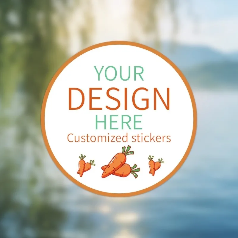 4cm Round Custom Stickers - 100pcs PVC Material for Kids' Early Education & Birthday Party Decoration