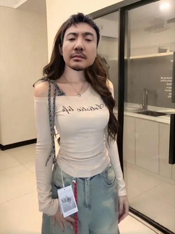 

plus Size Printed Long Sve T-irt Women's Faionable Inner Wear Base irt Beautiful Top Casual Sle V-ne Regular Thi...