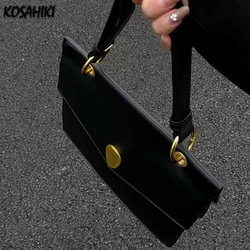 Luxury Design Fashion Elegant Shoulder Bags Japanese Women Vintage Simple Handbags Korean Y2k Casual Underarm Bag All Match Ins