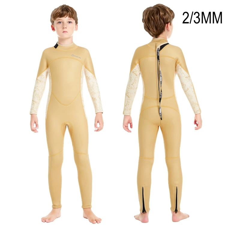 

2/3MM Girls Boys Full Body Scuba Water Sports Spearfishing Diving Suit Neoprene Keep Warm Snorkeling Surfing Swim Beach WetSuit