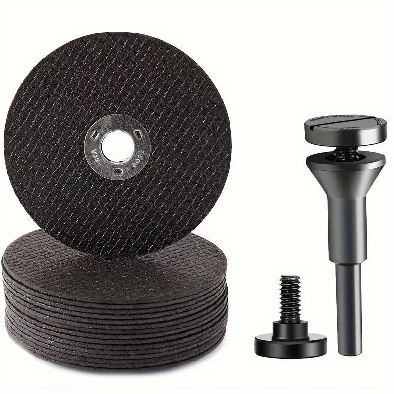 16pcs Circular Saw Blade & Mounting Arbor Set Drilling Machine Rotary Tools Adapter Mould Grinding Linkage Kit with 6 10mm Screw
