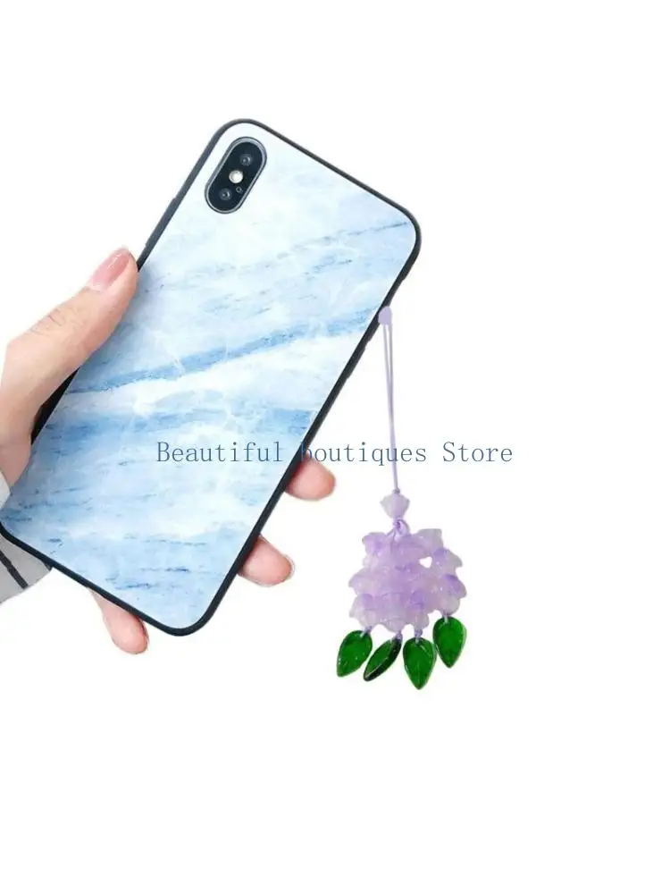 U4LF Flower Phone Chain Acrylic Material Flower Phone Charm for Everyday Use