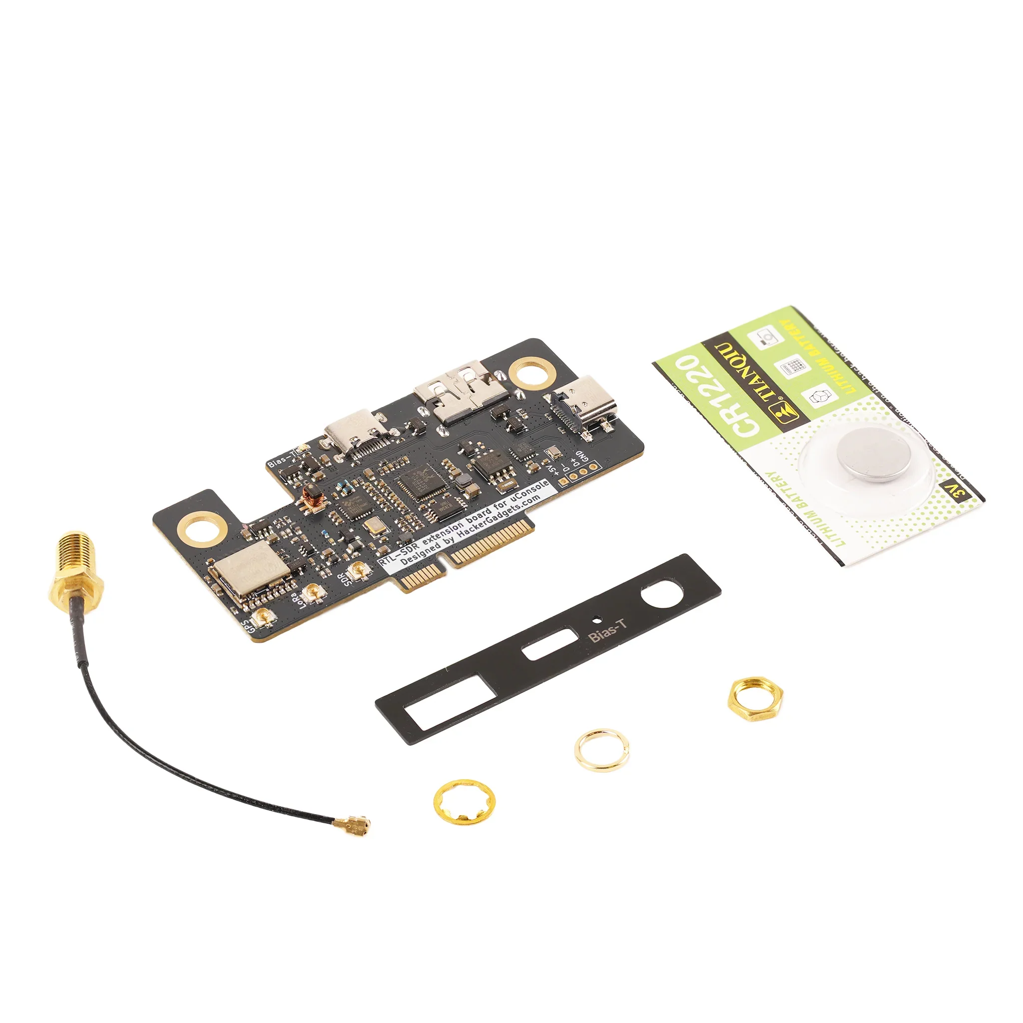Чип-плата HackerGadgets Плата расширения UConsole RTL-SDR/LoRa/GPS/RTC/USB-концентратор «все в одном» RTL2832U и R860 тюнер GPS