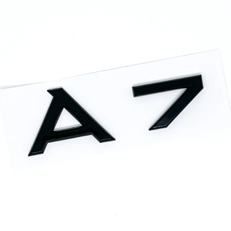 ثلاثية الأبعاد ABS الأسود S خط A1 A3 A4 A5 A6 A7 A8 TDI TFSI شعار شعار السيارات شارة جذع ملصق مائي ل حاجز السيارة ملصق اكسسوارات #6