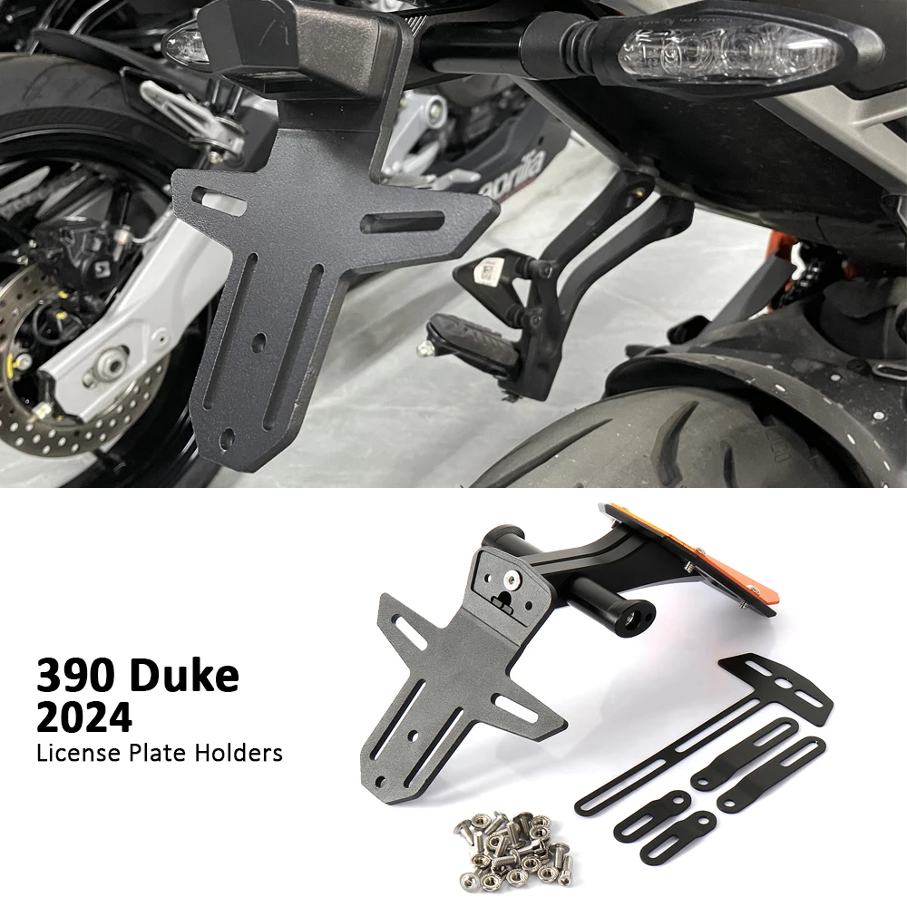 

For Duke 390 DUKE 390DUKE 390Duke 2024 CNC Motorcycle Accessories Tail Fender Eliminator License Plate Holder Plate Kit