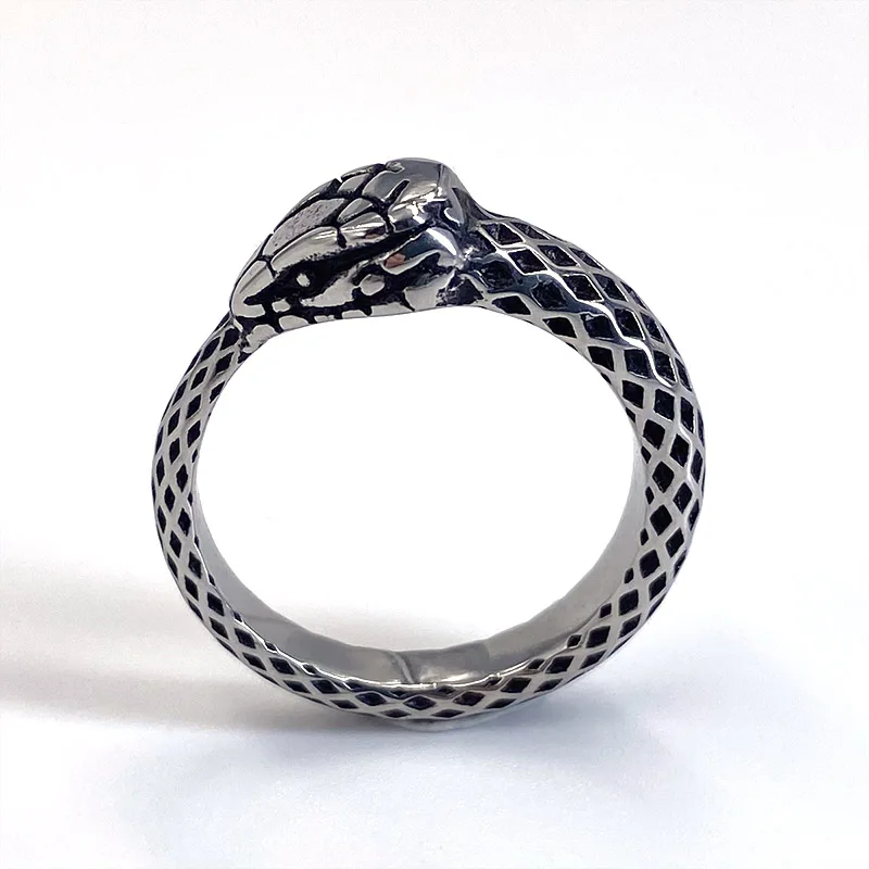 Ouroboros Ring Gothic Stainless Steel Fashion Jewelry Party Punk Gift For You Vintage Animals Cool Snake Accessories Wholesale