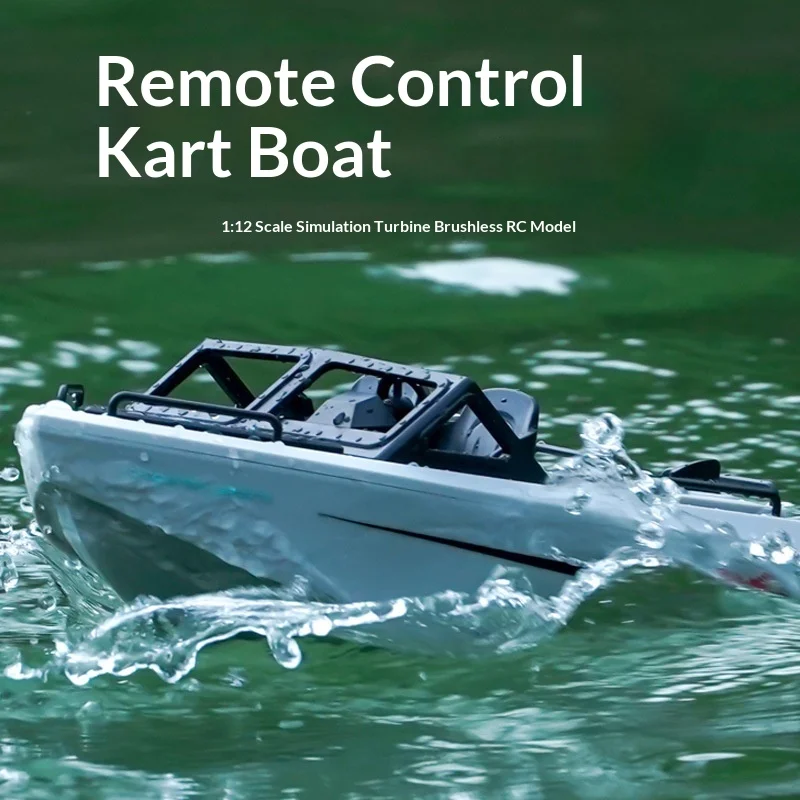 Barca elettrica telecomandata con simulazione di motoscafo ad alta velocità ad alta potenza senza spazzole transfrontaliera con lunga durata