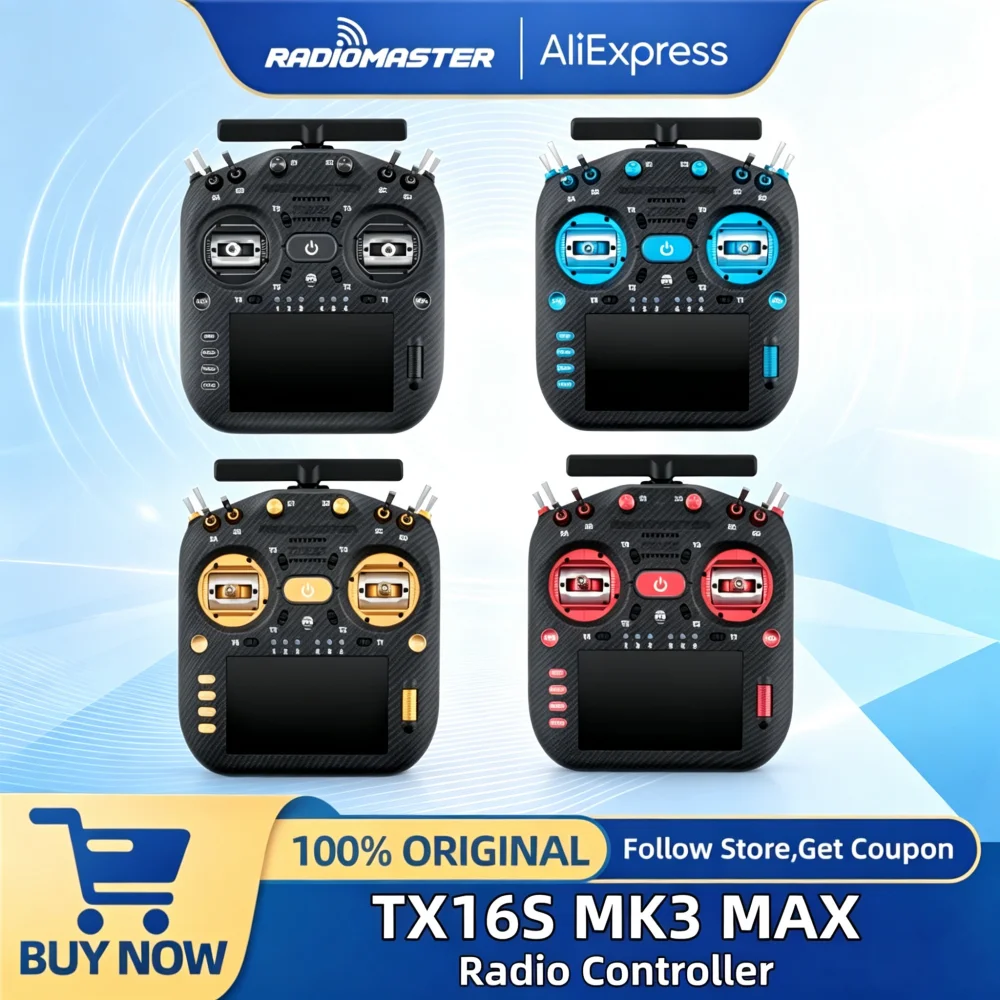 RadioMaster TX16S MK3 MAX Radio Controller 2.4GHz 900MHz AG02 CNC Hall Gimbal 5