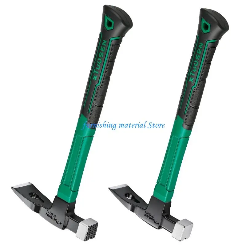 Y5GD Manual Woodworking Tool with Adze Blade, Steel Head, and Textured Grip for Pulling Nails and Shaping Trim Work