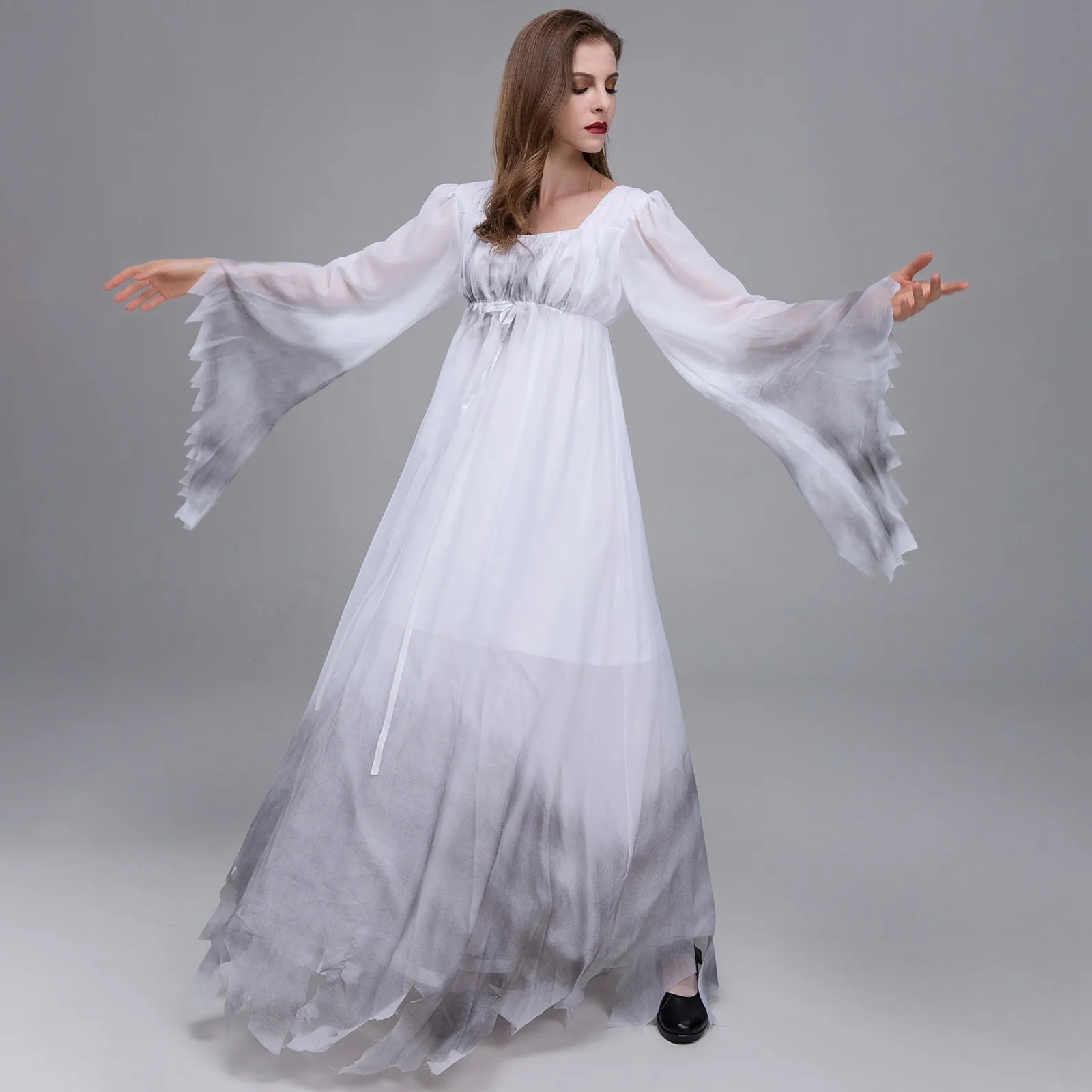 2024 nuovo Halloween spaventoso abito da sposa fantasma strega costumi Cosplay per le donne abiti medievali gotici abbigliamento vampiro Horror