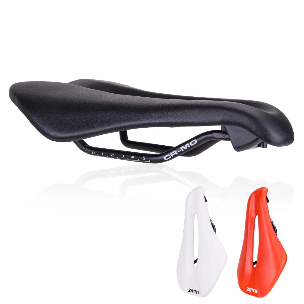 

ZTTO MTB Road Bike Saddle Bicycle Ergonomic Short Nose Design Saddle Wide and Comfort Long Trip 146mm Ultralight TT Seat Hollow